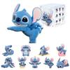 TOP TOY Серия Дисней Стич Гачапон Сюрприз Фигурка Мягкий Винил ПВХ Премиальная Игрушка Подарок на День Рождения для Коллекционеров Персонажей Диснея "Генки Йога" [1 Штука]