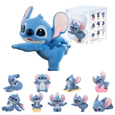 TOP TOY Серия Дисней Стич Гачапон Сюрприз Фигурка Мягкий Винил ПВХ Премиальная Игрушка Подарок на День Рождения для Коллекционеров Персонажей Диснея "Генки Йога" [1 Штука]