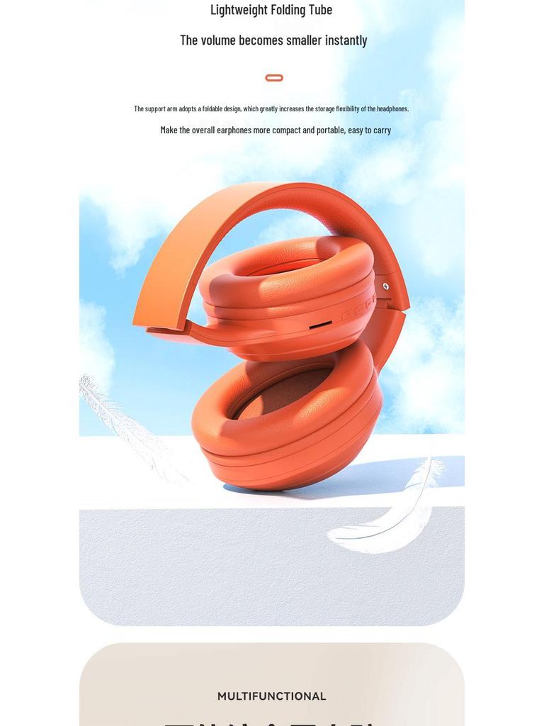 Wireless Over-Ear Bluetooth Headphones with Long Battery Life, Heavy Bass, and Call Functionality