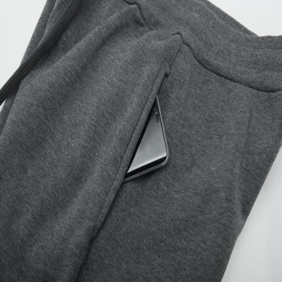 Женские спортивные брюки с эластичной резинкой на талии, свободные, с резинкой на щиколотке и карманами, однотонные, для бега, спортивные брюки, повседневные брюки