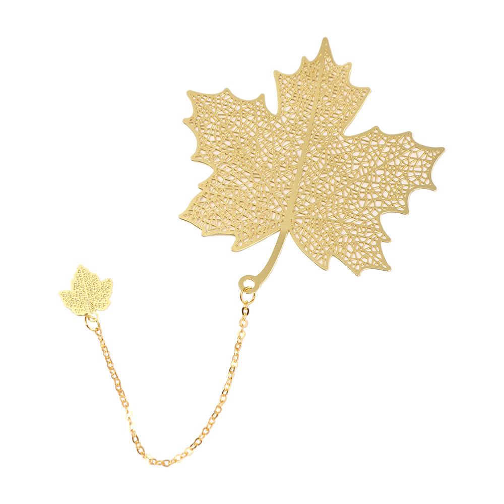 Leaf Vein Maple Leaf Book Holder Vintage Chinese Style Retro Book Clip Hollow Book Mark Leaf Bookmark Metal Bookmark Bookmark