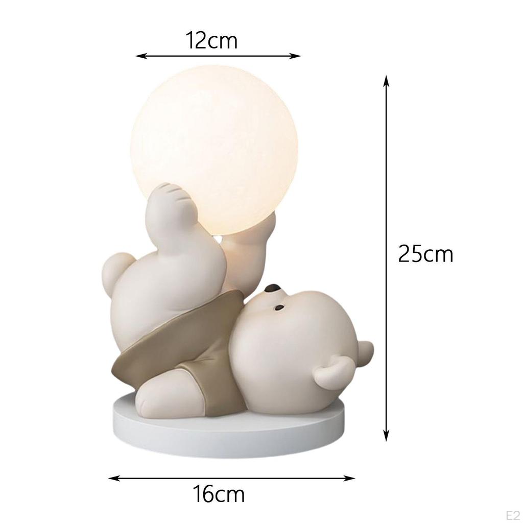 Милая статуэтка медведя USB зарядка ночник настольное украшение для детей взрослых