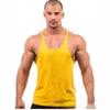 Базовый тренировочный жилет для фитнеса, бодибилдинга, хлопковый жилет без принта, мужской жилет