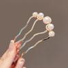 Fashion Metal U-Shaped Hair Stick Women Elegant Simple Pearl Hair Clip Pins Hairpin Headwear Hair Accessories Gifts