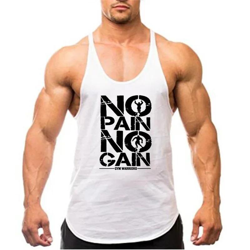 Muscleguys Мужские жилеты для бега, майки-стрингеры для бодибилдинга, спортивная одежда для зала, хлопковая майка без рукавов, летние спортивные майки, тренировочная майка