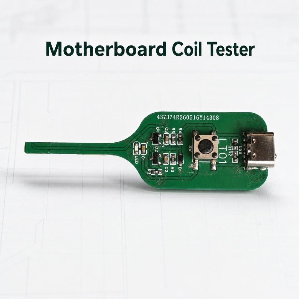 Strong Stability Motherboard Coil Tester High Accuracy Quick Fault Check Tool PC Repair