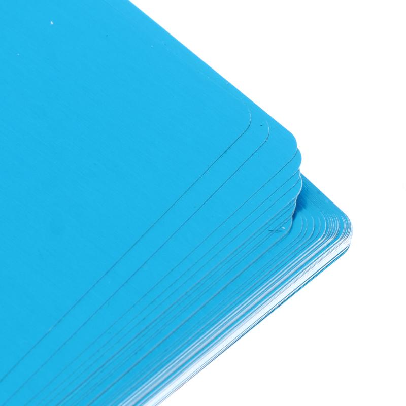 50 шт. Заготовки для лазерной гравировки Алюминиевый лист Визитная карточка для лазерной гравировки Многоцелевые Подарочные карты для DIY