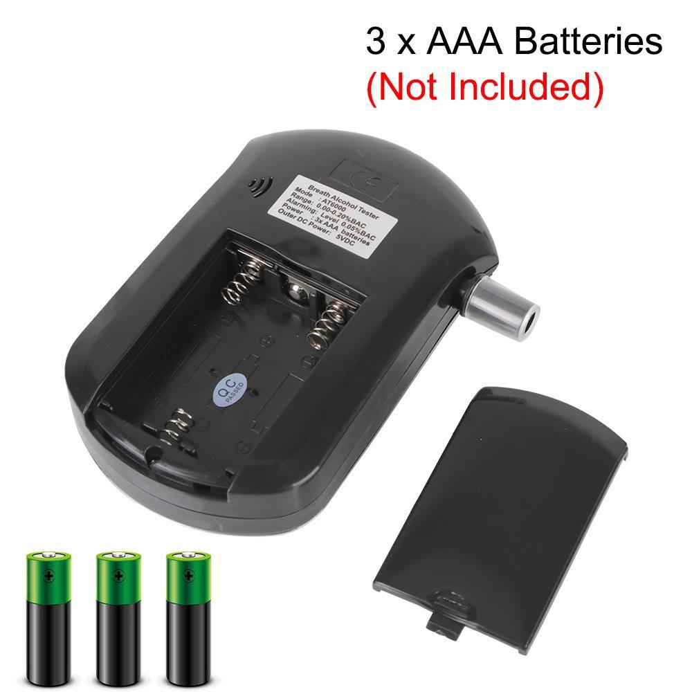 Portable AT6000 Mini Breathalyzer Alcohol Tester