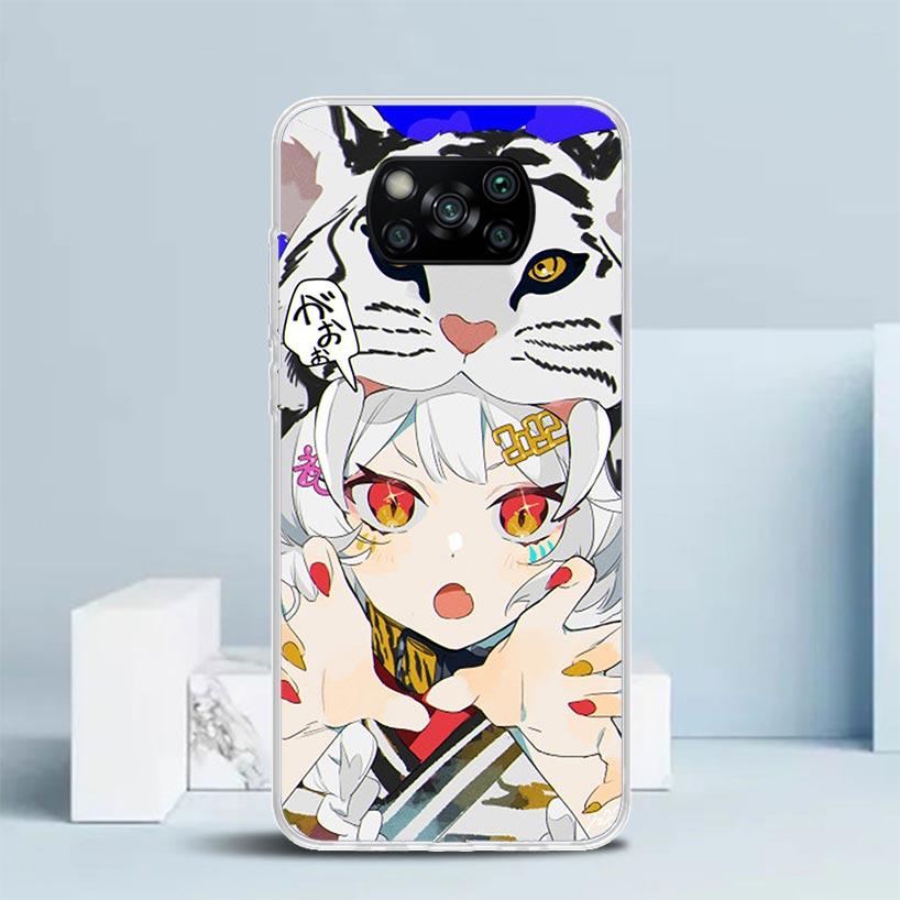 Милый Аниме Девушка INS Чехол для Телефона Для Xiaomi Poco F7 Ultra X5 X6 X7 Pro M7 Redmi 15C 15 13C 13 12C 12 10C 10 10A 9 9C 9A 9T Чехол P