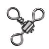 100 шт. 3-х сторонний поворотный вертлюг из нержавеющей стали рыболовные вертлюги соединитель лески разветвитель