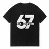 Смешные Футболки Six Seven Крутая Мужская Футболка С Круглым Вырезом Повседневная Унисекс Уличный Стиль Принт Модная Футболка