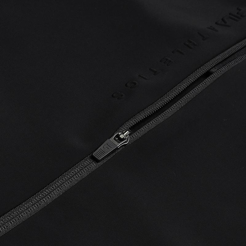 Fila Флисовая версия Простая Теплая Фитнес Спорт Повседневная Универсальная Удобная Вязаная Куртка Мужская Куртка Насыщенно-Черный A11M611509FBK