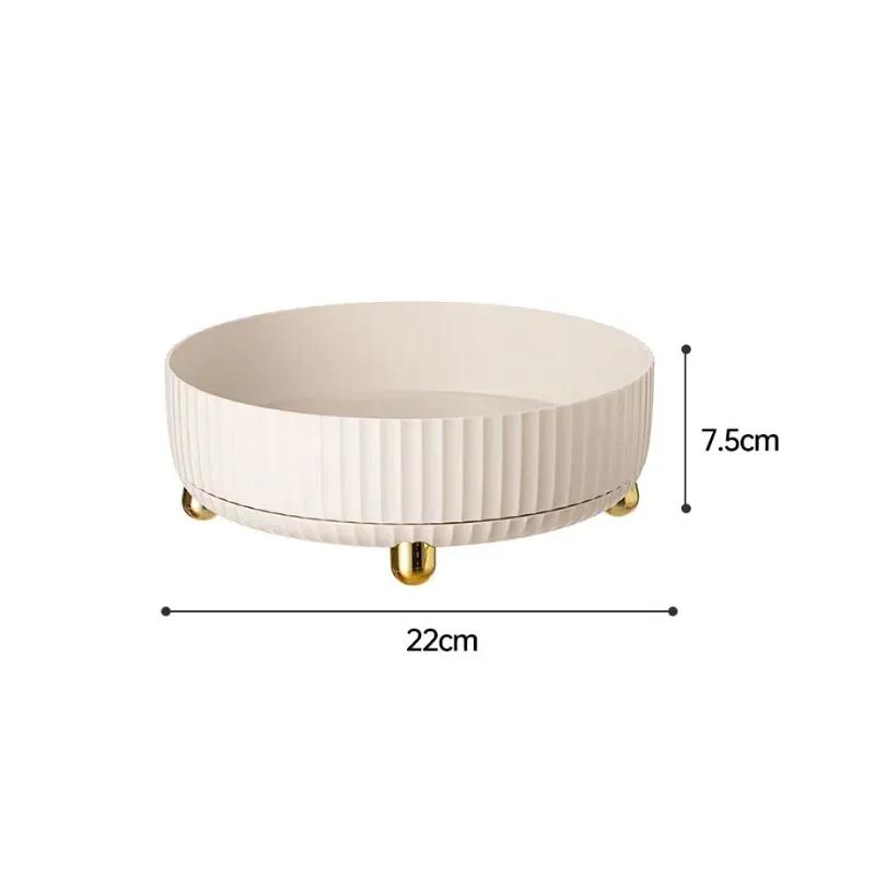 360 Rotation Non-Skid Spice Rack Pantry Cabinet Turntable with Wide Base Storage Bin Rotating Organizer for Kitchen Seasoning S