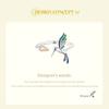 WOSTU 925 Sterling Silver Spring Jewelry Rainbow Hummingbird Open Rings For Women Zircon Ring Girl Birthday Party Gift