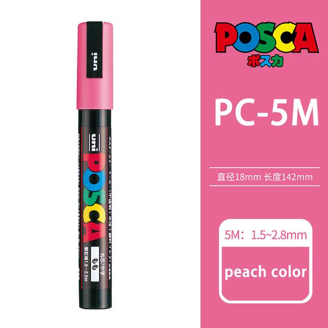 Маркер-краска Uni POSCA, 39 цветов PC-5M/44 PC-3M/36 PC-1M, Акриловые маркеры для рисования по камню, граффити, Художественные принадлежности