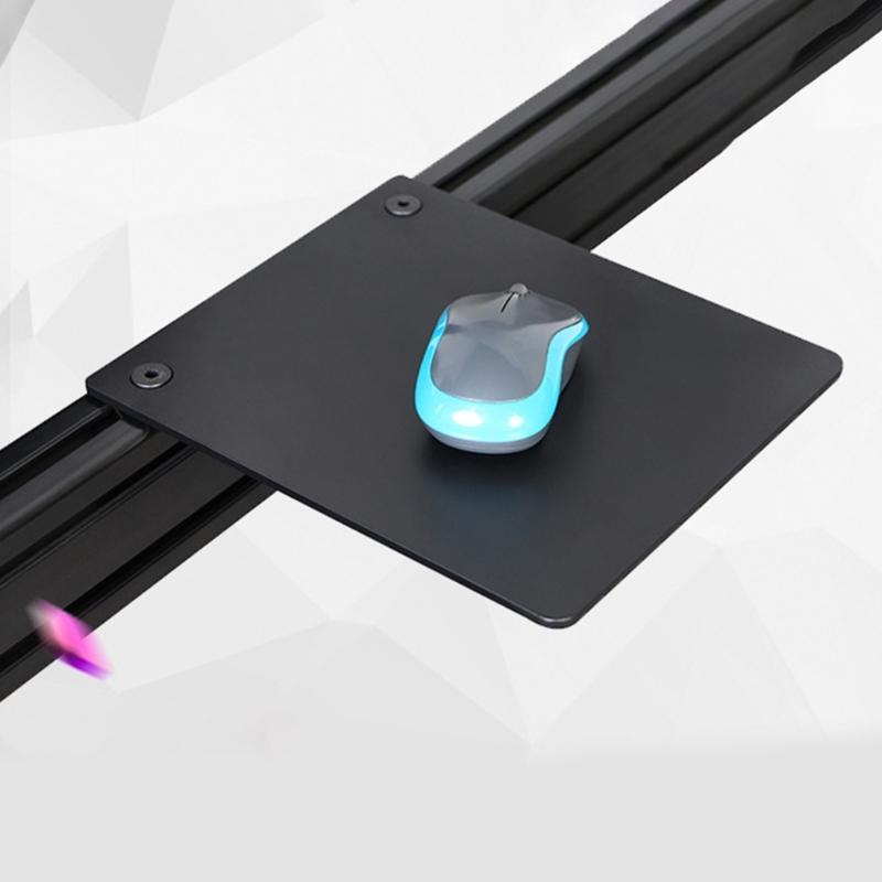 Universal Aluminum Keyboard Tray Mouse Platform Clamp On For Workstation With Antislip Surfaces And Wide Space