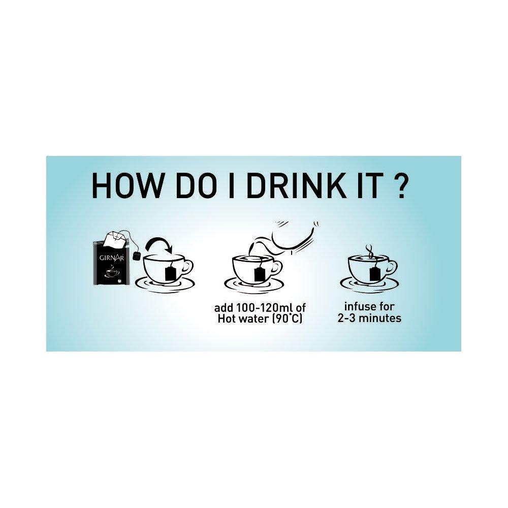 Girnar Food & Beverages Pvt. ООО. Детокс Зеленый чай - Дези Кахва (36 чайных пакетиков) 90 г