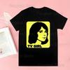 Классическая футболка Tv Girl Модная Забавная Мужская Женская Одежда Одежда Харадзюку Летние Топы Винтажные Унисекс Повседневные Футболки с Принтом