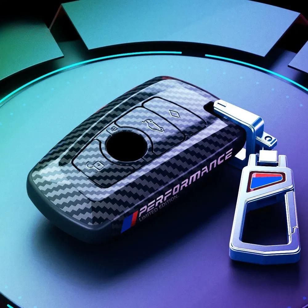 ABS Carbon Fiber Car Key Cover Case for Bmw F20 F30 F31 F34 F10 F11 F25 I3 M3 M4 F15 F16 3 5 Series GT Car-Styling Accessories