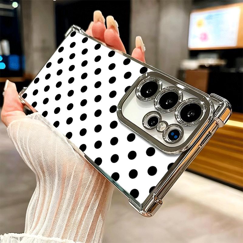 Чехол для телефона с рисунком в горошек, модный дизайн, покрытие, для Samsung Galaxy S24 S25 FE S26 Edge S23 Ultra S22 S21 Plus S20, противоударный, с воздушной прослойкой