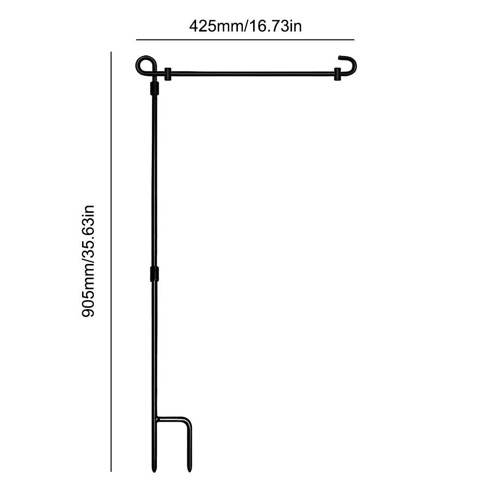 Подставка для садового флага, подставка для садового флага с зажимом и фиксатором, держатель для дворового флага, металлический флагшток для садового газона на открытом воздухе