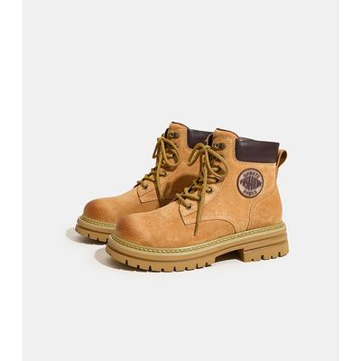 Белый Олень те же ботинки Мартин женские уличные походные ботинки ревень первый слой свиная кожа рабочие ботинки короткие ботинки женские