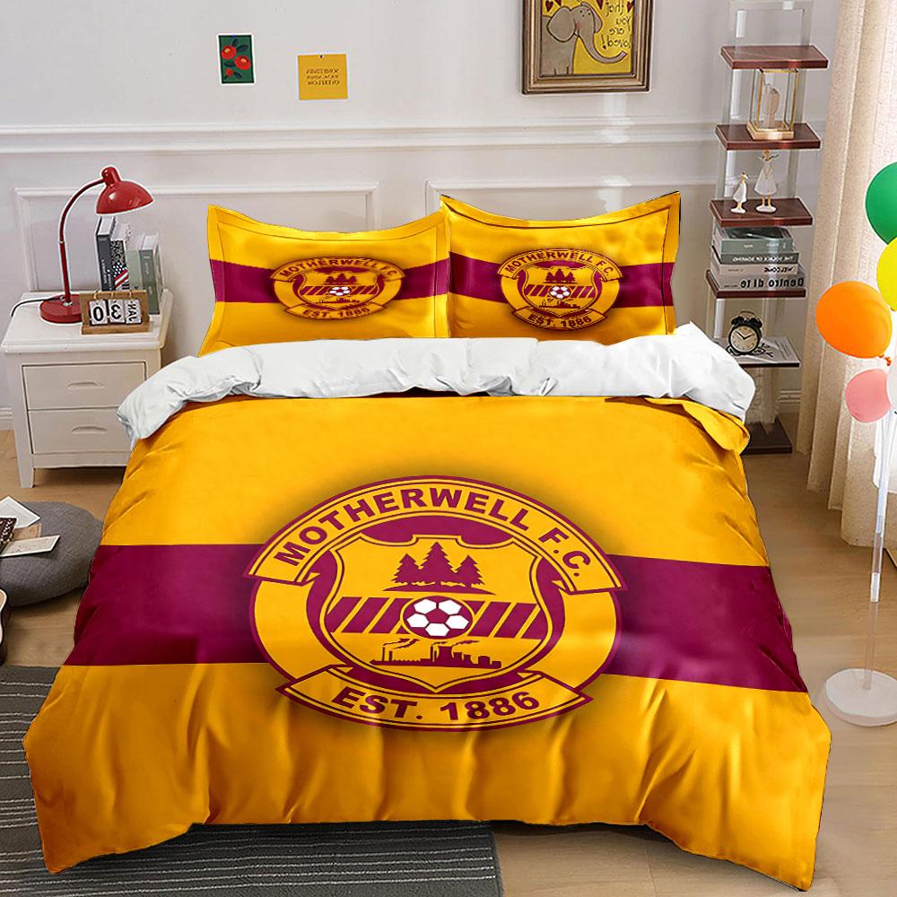 Motherwell FC Bedding Set Bedding Duvet Cover Set Duvet Cover Pillowcases (1 * Duvet Cover 2 * Pillowcases, without duvet insert)