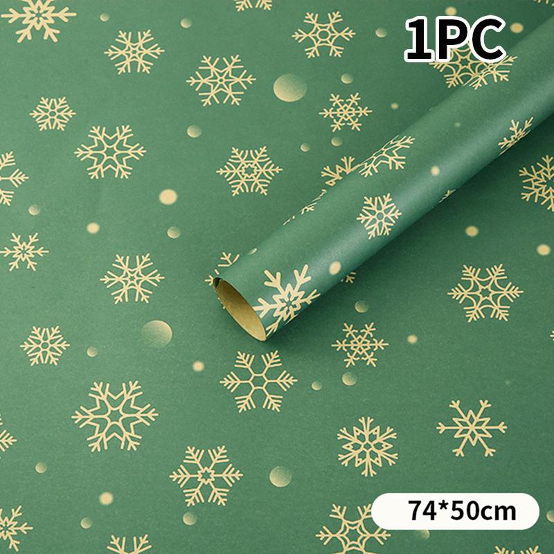 Оптовая продажа рождественской подарочной упаковочной бумаги рождественская подарочная коробка цветочная бумага Санта-Клаус олени рождественская елка декоративная бумага