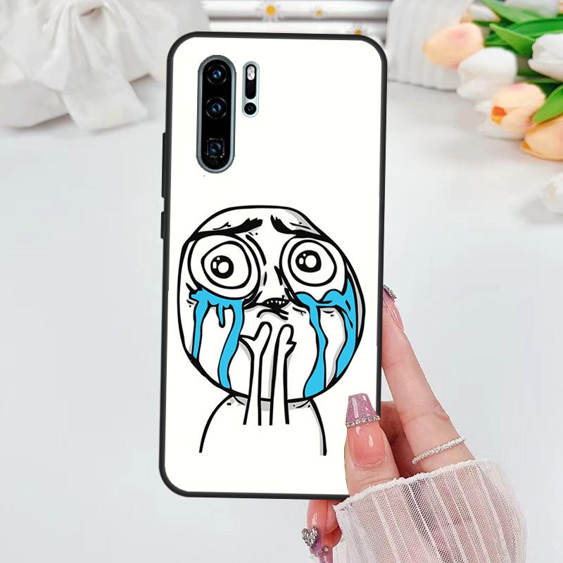 FACE MEMES Case For Huawei Nova 3i 7i 8i 11i 10 9 SE 5T Y60 Y61 Y70 Y90 P Smart P60 Pro P30 P40 Lite