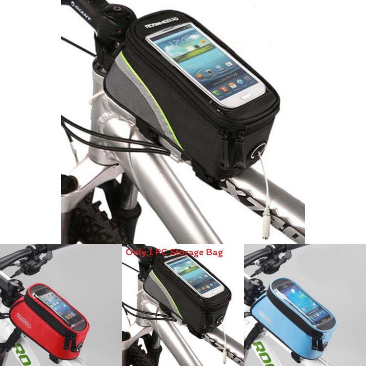 Cycling Handlebar Bag With Touch Screen Compatibility For Mountain Biking