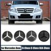 C200 E300 2026 Горячий Fit Для Mercedes Benz 2008-2014 Хром Серебристый И Глянцевый Черный Передняя Решетка Значок Новейший 3D Стиль Звезда Значок