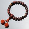Prayer Beads Made In Japan for Men Made of Rosewood and Eye Stone Sturdy Bunches That Crumple Color a Prayer Bead Handmade Prayer Beads Domestic