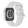 Силиконовый ремешок с тиснением в виде цветка розы для Apple Watch 9 Ultra