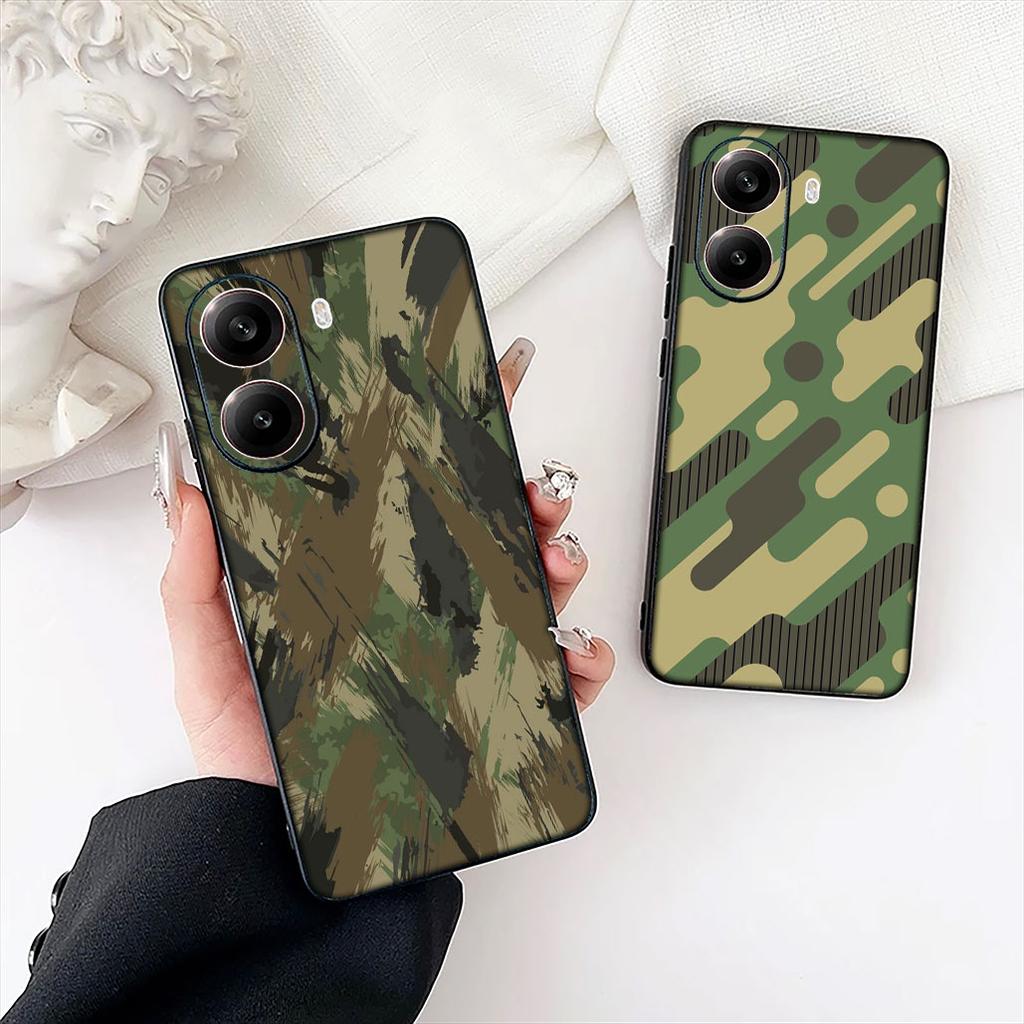 Camo Military Army Camouflage Pattern Phone Case for Apple iPhone 12 13 Mini XS 11 Pro Max 7 8 Plus + XR 8+ X SE 2020 SE3 Cover