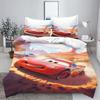Молния Маккуин 3D Детская Двуспальная Кровать Постельный Комплект Милый Принт Мультяшный Пододеяльник Полиэстер Набор Пододеяльников Полуторный Кинг-сайз