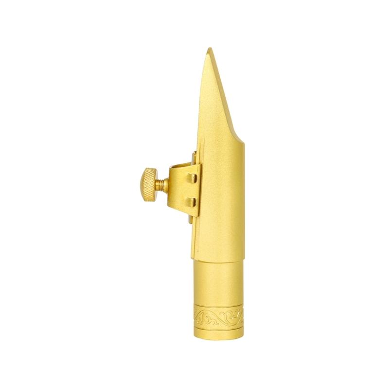 Brass Sax Mouthpieces 5C/6C/7C/8C/9C for Saxophone Professional & Beginner Metal Tenors Saxophone Mouthpiece with Caps