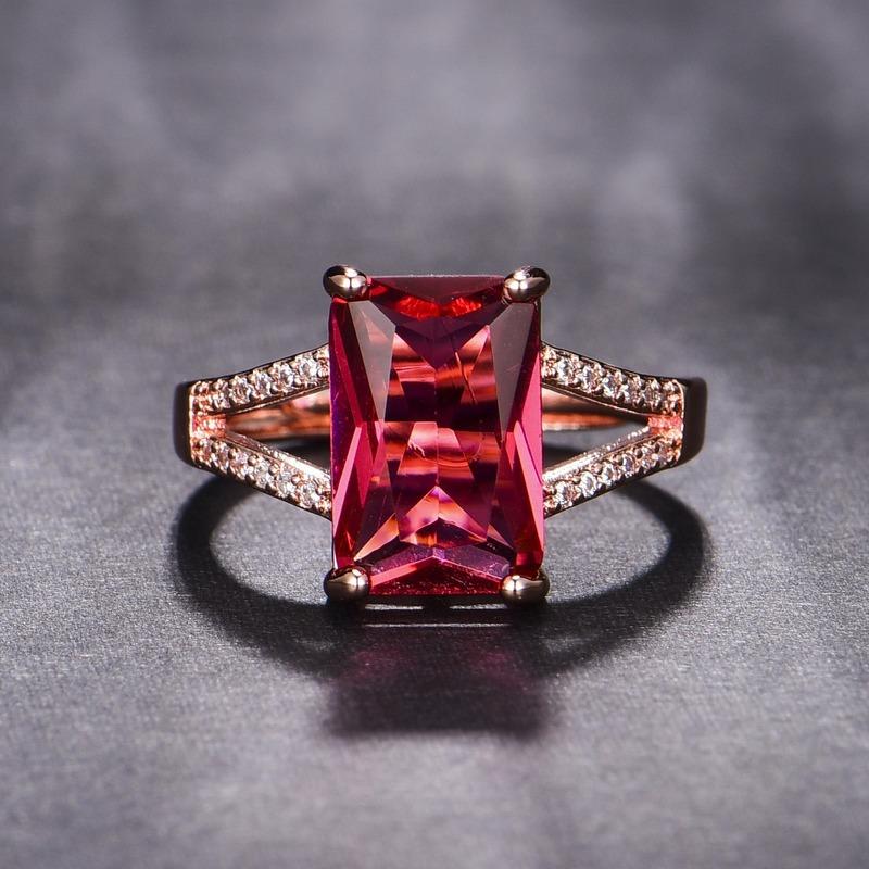 Sace Gems Классическое кольцо из медного сплава с цирконом, женские ювелирные изделия, свадебный подарок для вечеринки