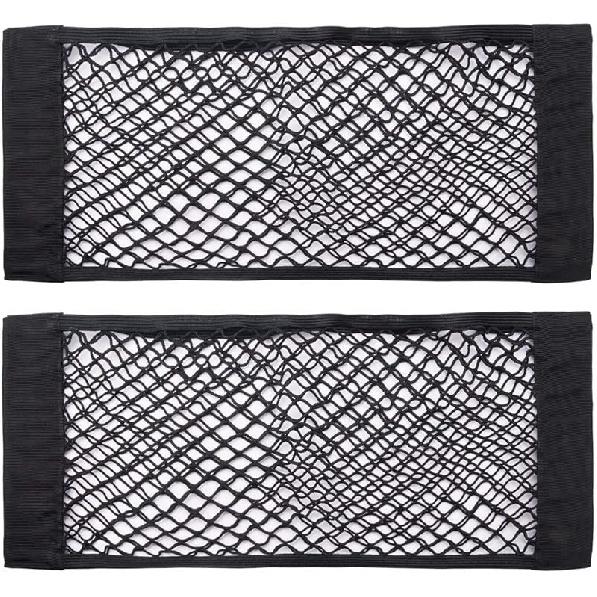 Universal Mesh Cargo Net Storage Net Wall Sticker Organizer Pouch Bag Storage Mesh Net For Car Trunk Storage Add On Organizers For Car Truck (15" X