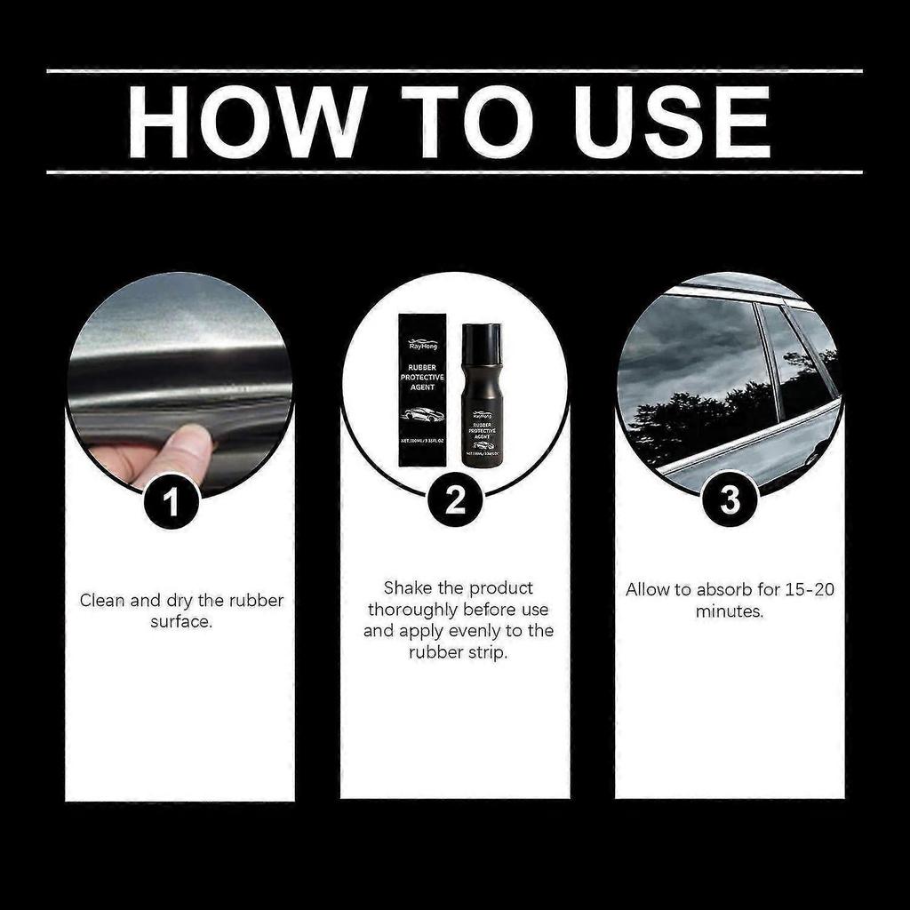1-5x Rubber Protective Agents Restores Aged Rubber Renews Elasticity Enhanced Driving Comfort