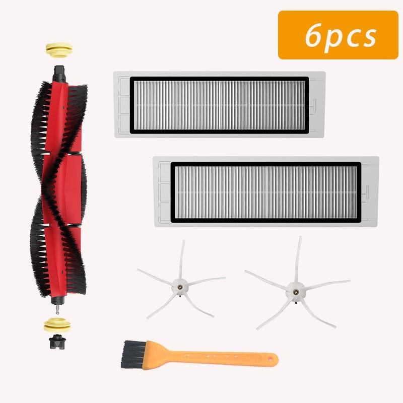 Аксессуары для пылесоса HEPA-фильтр, основная щетка, детали боковой щетки для XiaoMi Roborock S5 Max S50 S51 S55 S6 S60 S6 Pure S5Max E25 E35