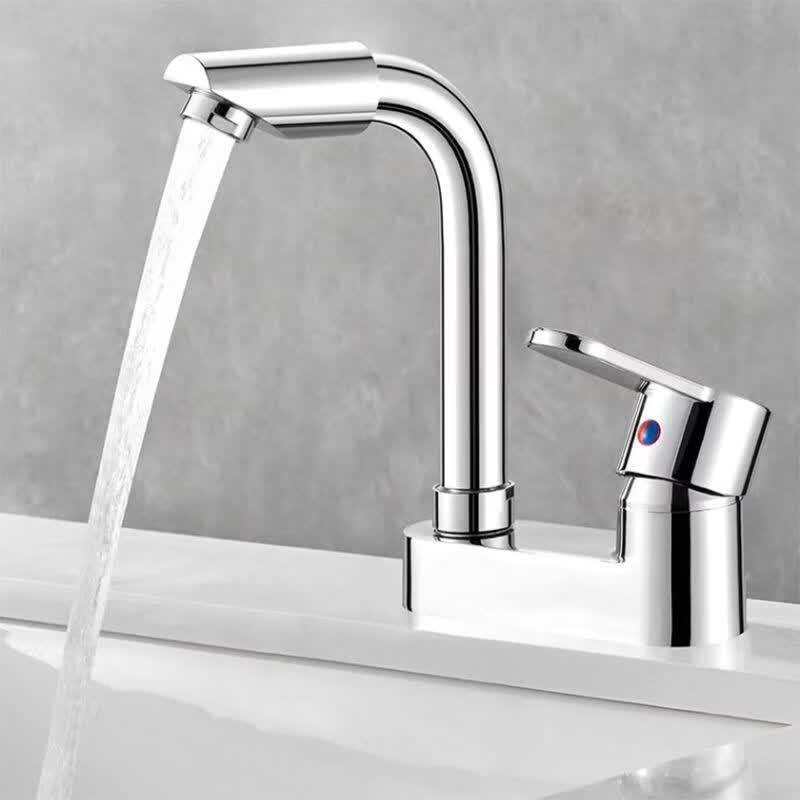Upgraded Thickened Large Bend Swivel Hot & Cold Faucet