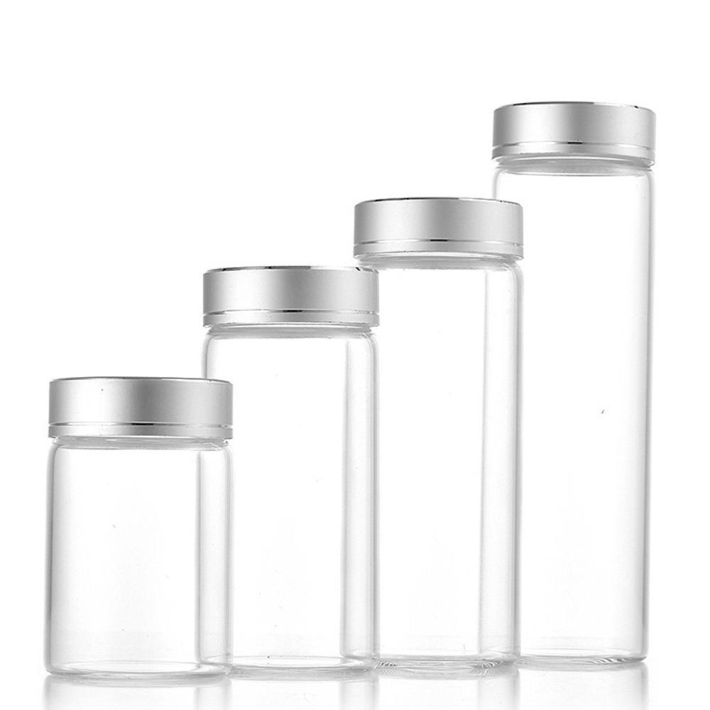 Мини-стеклянные герметичные банки Прозрачная стеклянная герметичная банка Прочная стеклянная бутылка для хранения