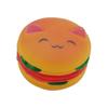 Жевательная игрушка для домашних животных, мультяшная форма гамбургера, устойчивая к укусам, высокая эластичность, облегчение тревоги, чистка зубов, мягкая