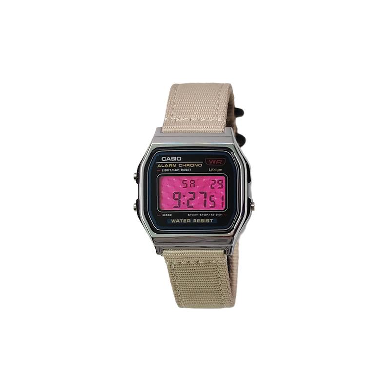 Casio Кастомизированные часы, модифицированная серия, оранжевое стекло, розовый пластиковый корпус, водозащита для жизни, F-91WS-4, модифицированные-Сиюй Танмянь, Кварцевые, n F-91WS-4