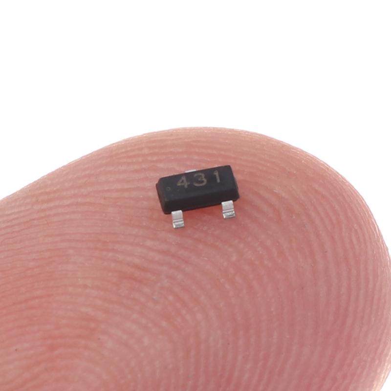 20 шт. Tl431 0,5% прецизионный чип-транзистор Sot-23 Cj431 Tl431A электронные аксессуары