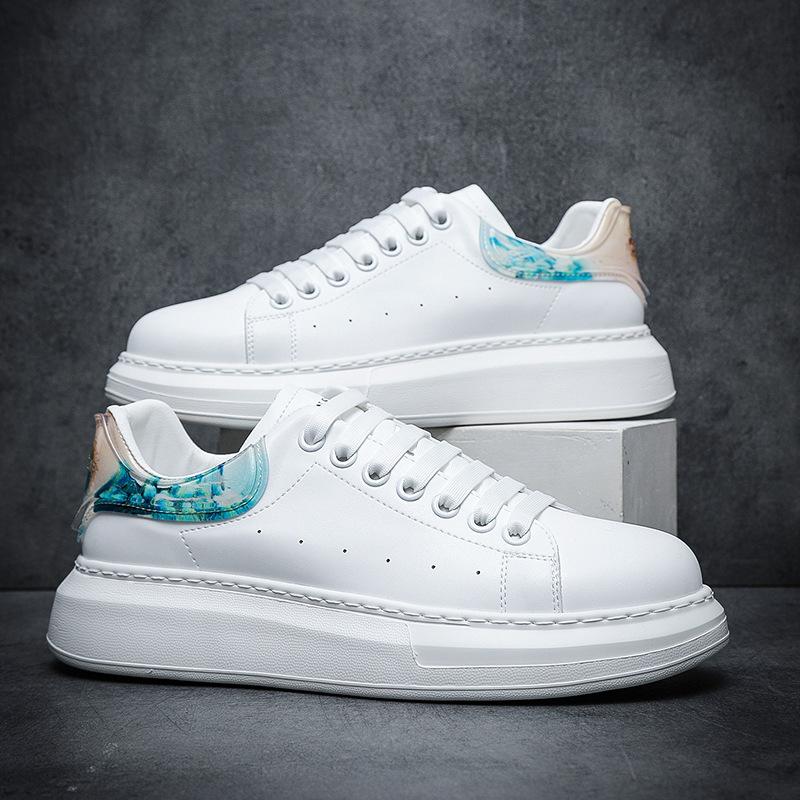 Повседневная обувь мужская обувь для скейтборда белая европейские трендовые стили, национальная трендовая модная обувь, обувь Вэньчжоу прямой эфир тряси быстро