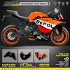 PowerZone Кастомные Графические Наклейки SUPERMOTO для KTM RC 250 RC 390 2014 2015 2016 Фон Наклейки Гонки Виниловый Комплект Наклеек 01