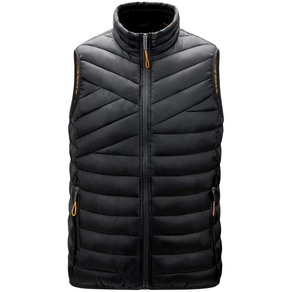 Casual Men'S Vest Men'S Loose  And Winter Warm Down Cotton Vest Coat