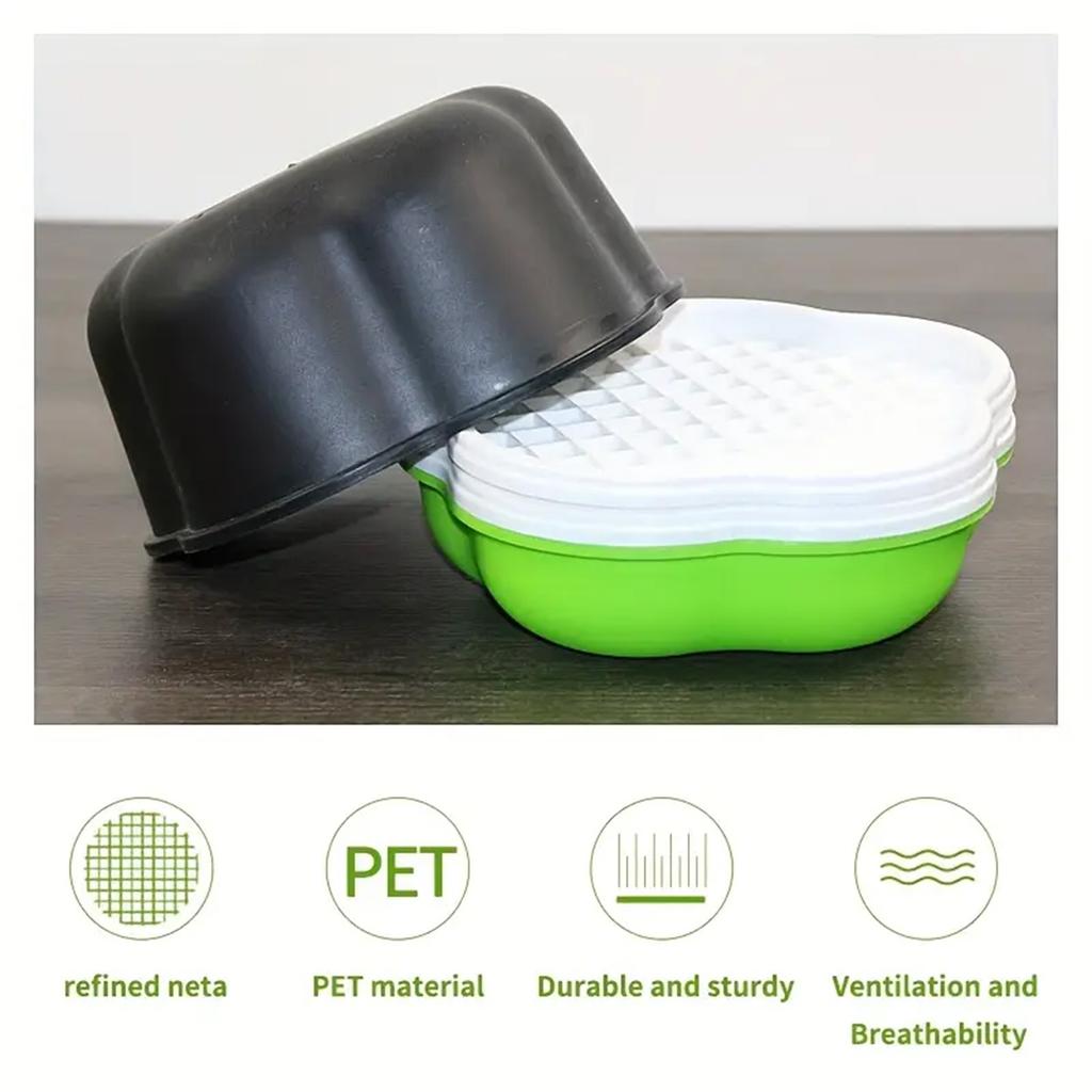 Seed Growing Sprouting Trays Seed Sprouter Kit with Light Proof Dome for Sprouting Seeds Grow Grass and Beans