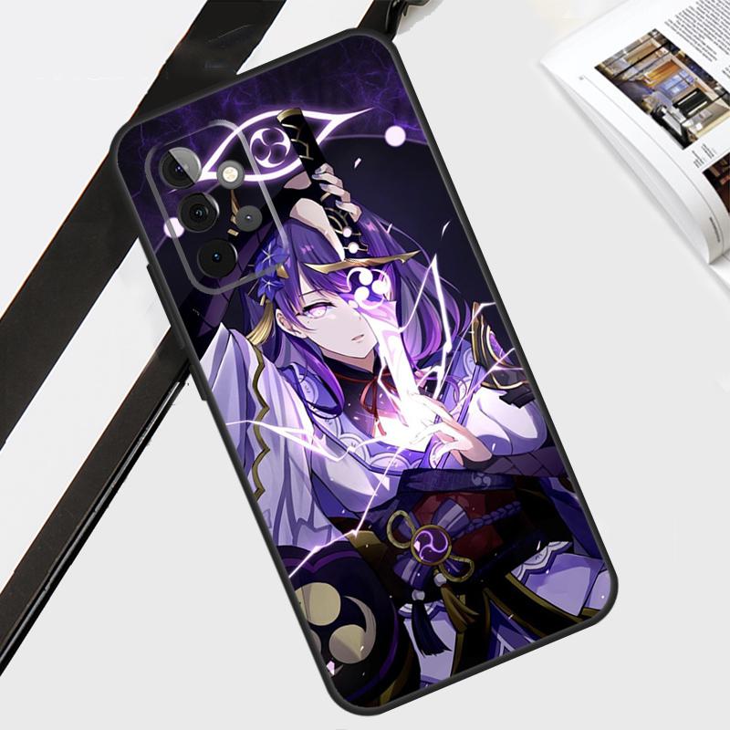 Чехол Genshin Impact Райдэн Сёгун для Samsung Galaxy A55 A35 A15 A56 A36 A26 A16 A06 A54 A34 A14 A12 A22 A32 A52 A13 A53